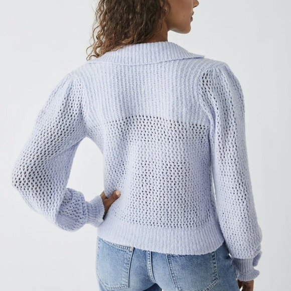 Free People Peri Ice Care Snowdrift Pullover Sweater - Picture 2 of 10